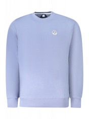 Bluza barbati, cu mini logo brodat, Regular fit, albastru (Marime: S) foto