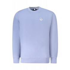 Bluza barbati, cu mini logo brodat, Regular fit, albastru, S