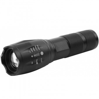Lanterna cu acumulator Strend Pro Flashlight FL001, 150 lm, Aluminiu, 2200mAh, power bank, USB foto