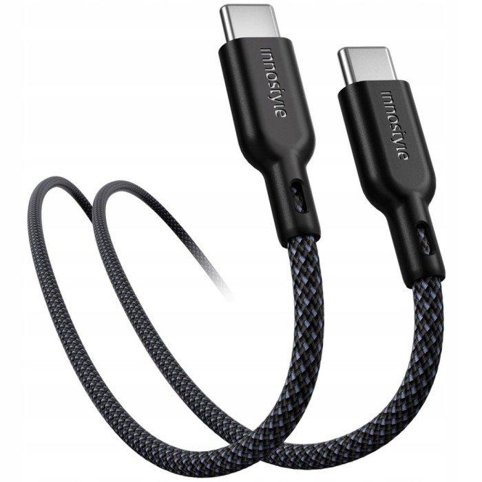INNOSTYLE USB-C CABLU DE &Icirc;NCĂRCARE RAPIDĂ PENTRU IPHONE SAMSUNG USB TIP C 60W 2M