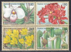 Natiunile Unite Geneva 1996 - Plante pe cale de dispariție, MNH