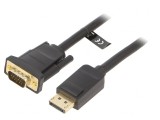 Cablu D-Sub 15pin la DisplayPort 5m Negru