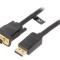 Cablu D-Sub 15pin la DisplayPort 5m Negru