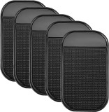 Pad Lipicios din Cauciuc Anti Derapant, Auto, pentru Telefoane si Accesorii, CBD CORAL BEST DEALS Negru Adeziv 13 cm 7 cm 1 mm Negru 1