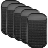 Pad Lipicios din Cauciuc Anti Derapant, Auto, pentru Telefoane si Accesorii, CBD CORAL BEST DEALS Negru Adeziv 13 cm 7 cm 1 mm Negru 1