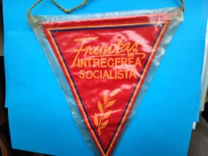 Fanion -Fruntas in Intrecerea Socialista-23.5 -18.3 cm. foto