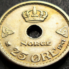 Moneda istorica 25 ORE - NORVEGIA, anul 1947 *cod 999