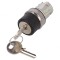 Comutator rotativ cu cheie 22mm argintiu