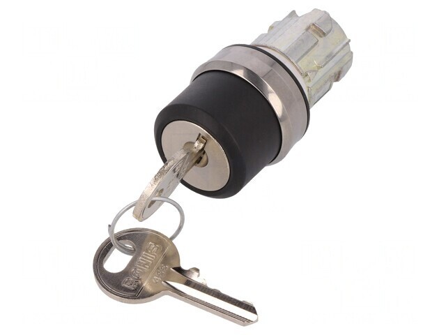 Comutator rotativ cu cheie 22mm argintiu