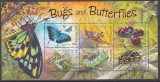 DB1 Fauna Fluturi Insecte Omizi 2003 Australia MS MNH, Nestampilat