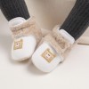 Cizmulite plusate alb cu crem pentru bebelusi - Teddy (Marime Disponibila: 6-9, Superbaby