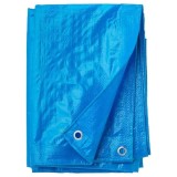 Cumpara ieftin Prelata Protectie Impermeabila 5x6m, Rezistenta UV, Grindina, Polietilena 80gr/mp, Inele Aluminiu, Albastra