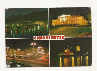 FA4 -Carte Postala- ITALIA - Como Notturno, circulata 1975 foto