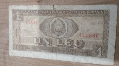 Romania RSR 1 lei 1966 foto