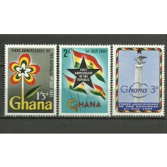 Ghana 1961 - aniv republicii, serie neuzata