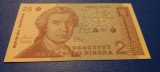 Bancnota Croatia 25 Dinara 1991 Ruder Boskovic( 1711-1787)
