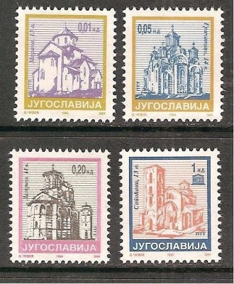 Yugoslavia 1994 Definitives, Churches, MNH M.345 foto