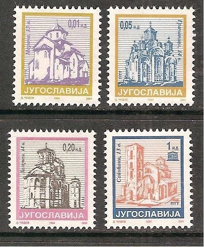 Yugoslavia 1994 Definitives, Churches, MNH M.345