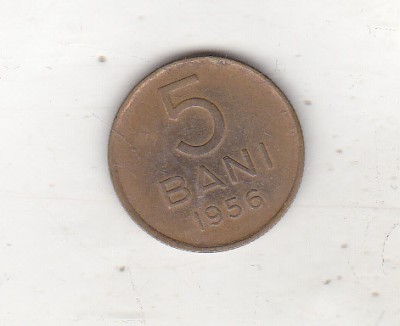 bnk mnd Romania 5 bani 1956 foto