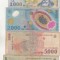 bnk bn Romania set 1000+2000+5000+10000 lei 1998-1999 uzate