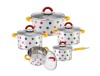 Set 10 Oale Inox Zass Gourmet ZG-SCS 02, Inductie, Multicolor, Capac Sticla, RESIGILAT