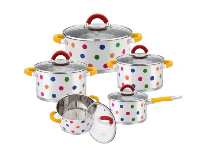 Set oale inox cu capac 10 piese Zass Gourmet ZG-SCS 02, Multicolor - RESIGILAT foto