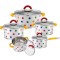 Set oale inox cu capac 10 piese Zass Gourmet ZG-SCS 02, Multicolor - RESIGILAT
