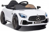 Masinuta electrica pentru copii 2-4 ani Mercedes-Benz AMG GT-R, 50W, 12V culoare alba