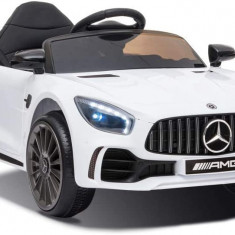 Masinuta electrica pentru copii 2-4 ani Mercedes-Benz AMG GT-R, 50W, 12V culoare alba