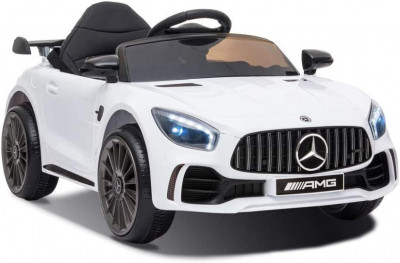 Masinuta electrica pentru copii 2-4 ani Mercedes-Benz AMG GT-R, 50W, 12V culoare alba foto