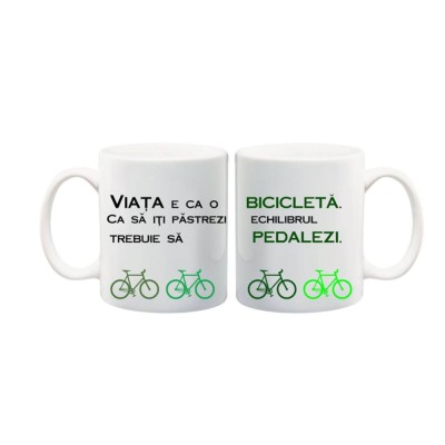 Cana alba personalizata, &amp;quot;Echilibru&amp;quot;, INOVATIX&amp;reg;. 330ml foto