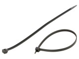 Colier de str&acirc;ngere poliamidă neagră 292mm