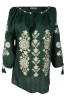 Bluza dama tip ie R222, verde/auriu , marimea 2XL