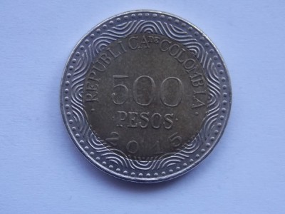 500 PESOS 2015 COLUMBIA foto