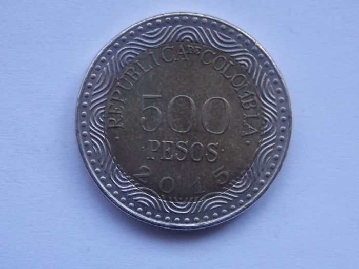 500 PESOS 2015 COLUMBIA