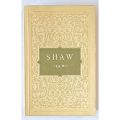 TEATRU de G. SHAW ,1956 cuprinde piesele PROFESIUNEA DOAMNEI WARREN ,UCENICUL DIAVOLULUI , MAIORUL BARBARA , PYGMALION , CARUTA CU MERE