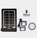 Kit panou solar cu slot USB GSM si 2 becuri lanterna LED incluse CL-08
