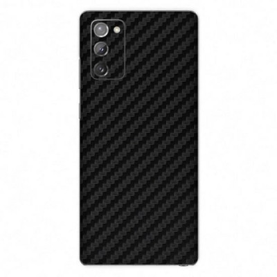 Set Folii Skin Acoperire 360 Compatibile cu Samsung Galaxy Note 20 - ApcGsm Wraps Carbon Black foto