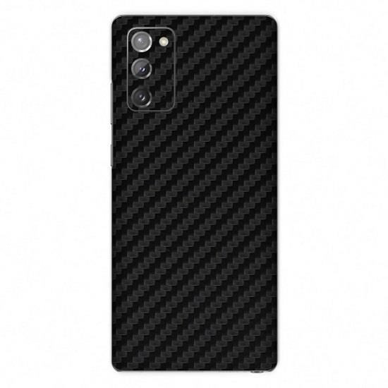 Set Folii Skin Acoperire 360 Compatibile cu Samsung Galaxy Note 20 - ApcGsm Wraps Carbon Black