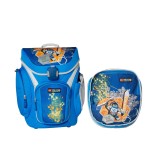 Ghiozdan scoala Explorer+sac de sport Lego core line design blue Nexo Knights