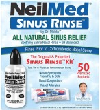 Irigator nazal NeilMed Sinus Rinse, 240 ml, 50 plicuri soluție salină