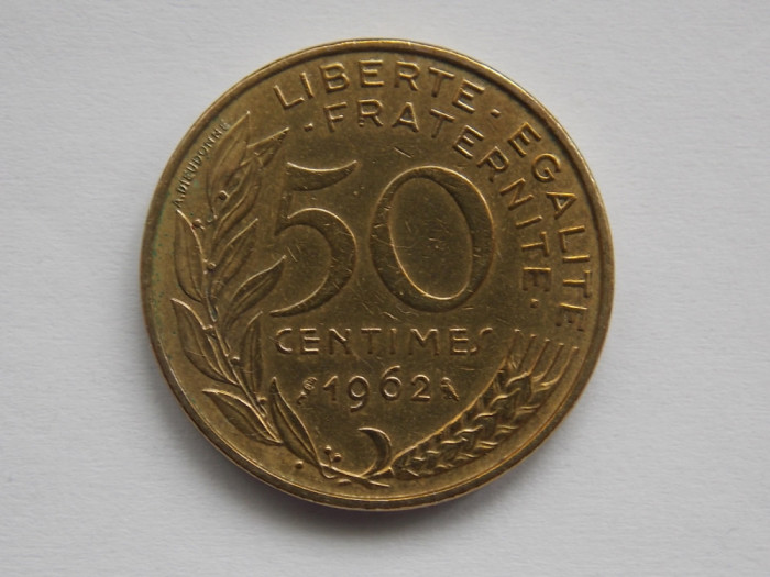 50 CENTIMES 1962 FRANTA