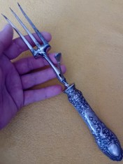 Furculita cu maner de argint 950 Franta