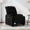 Gossi fotoliu rabatabil electric, negru, material textil
