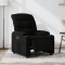 Gossi fotoliu rabatabil electric, negru, material textil