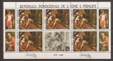 S. TOME E PRINCIPE 1983 PICTURA RUBENS ( bloc dantelat) MNH