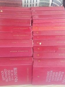 Romania pe drumul desavarsirii constructiei socialiste Nicolae Ceausescu 21 volume foto