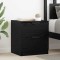 vidaXL Dulap de noapte cu sertar 2 pcs Stejar negru 45 x 39 x 50 cm 880509