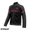 Geaca (jacheta) barbati pentru scuter - motocicleta Racing vara Seventy model SD-JR30.1 Mojave culoare: negru/rosu Negru/rosu XXL