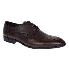 Pantofi barbati eleganti din piele naturala - Model Maro Milenium cu perforatii Marimea 41 foto